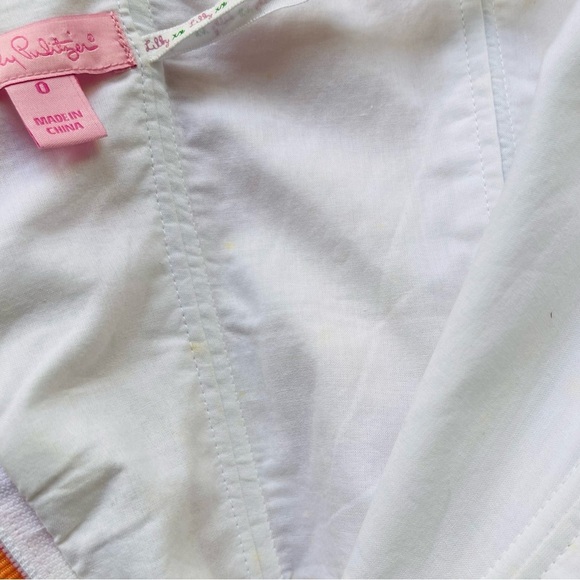 Lilly Pulitzer Betsy Floral Punch Woven Dots Strapless Dress Size 0 - Picture 9 of 9